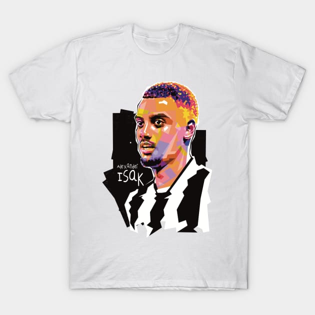 Alexander Isak Popart T-Shirt by BAJAJU